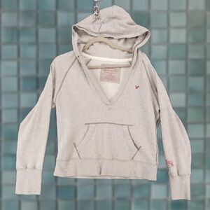 Vintage American Eagle Light Gray Hoodie